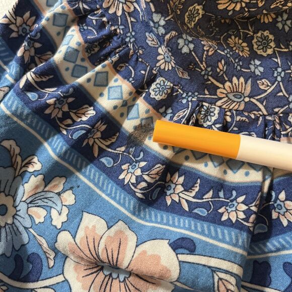 NATURAL LIFE Blue Floral Maxi Skirt - Picture 9 of 9